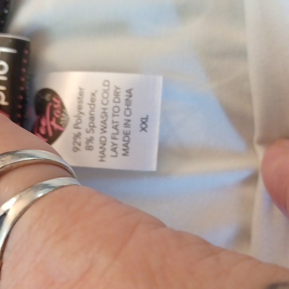 NWT Too Fast 2x WITCH skirt occult print,PolyesterBlk/WHT spandex,stretchy. - Picture 5 of 8